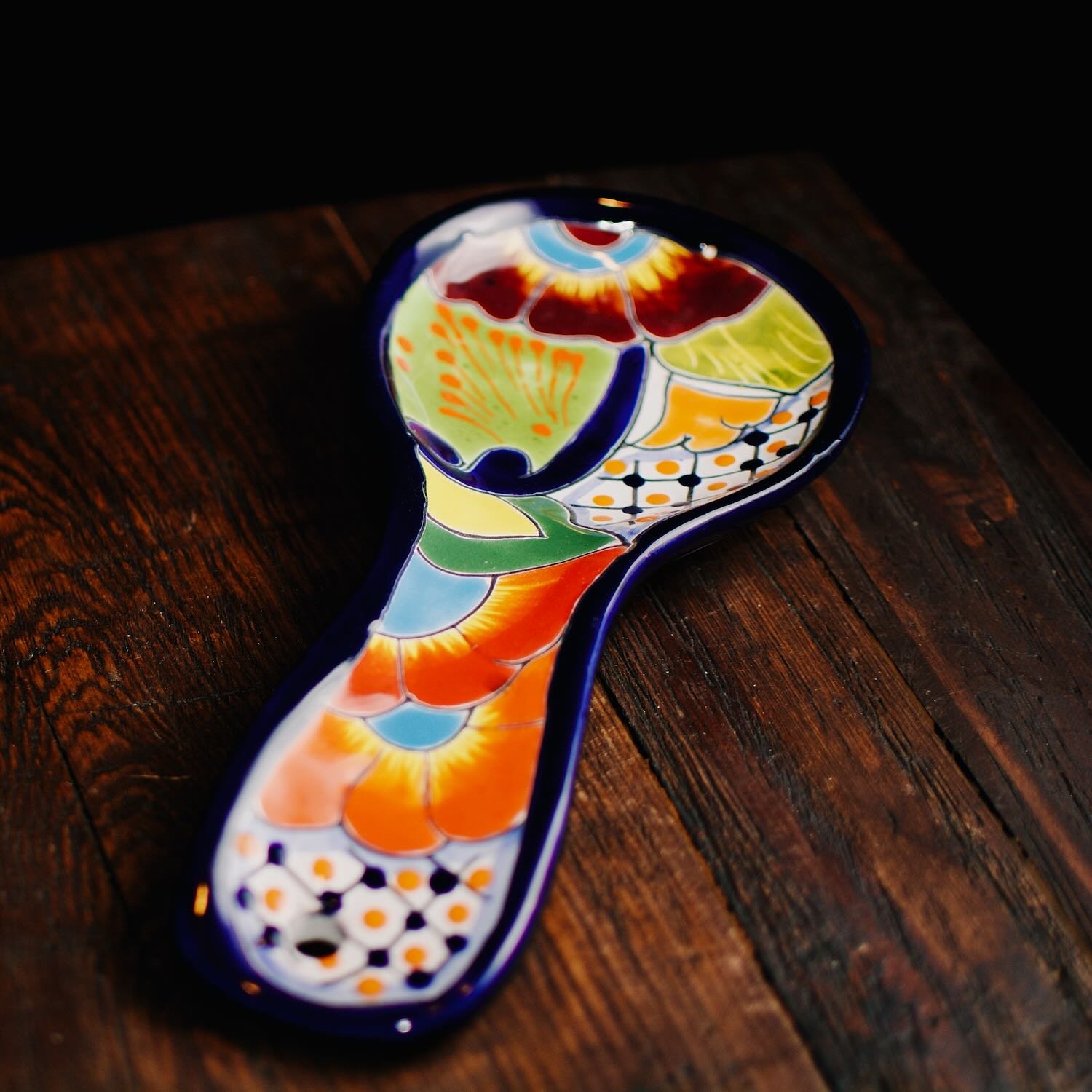 Colorful Talavera Spoon Rest 4