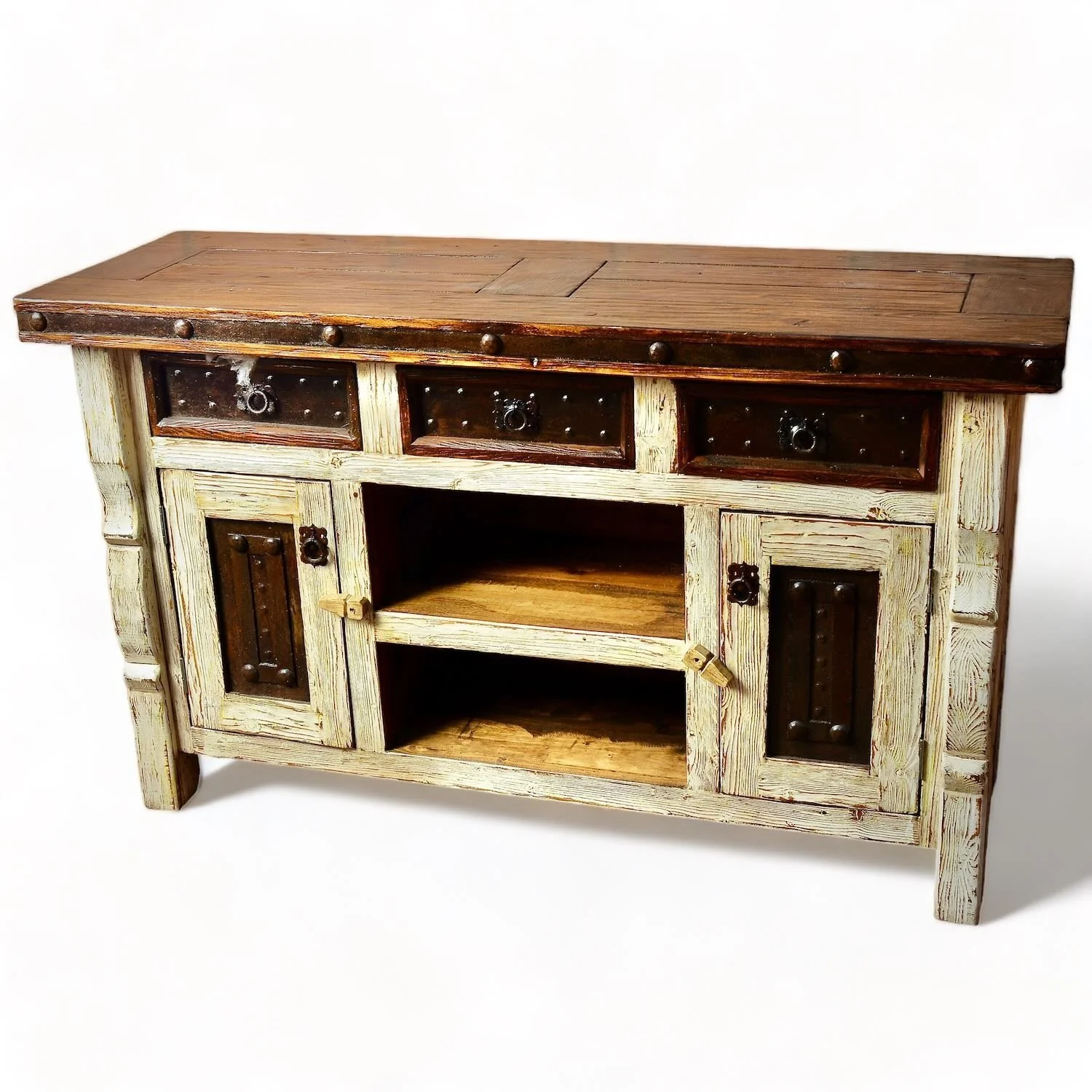 Pueblo Viejo TV Console - White