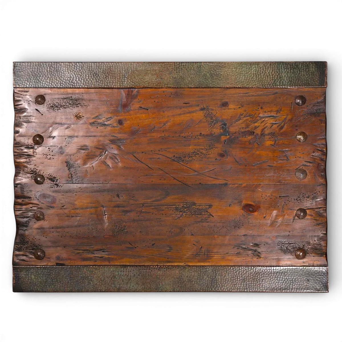 Floresville Turquoise Copper Edge Coffee Table