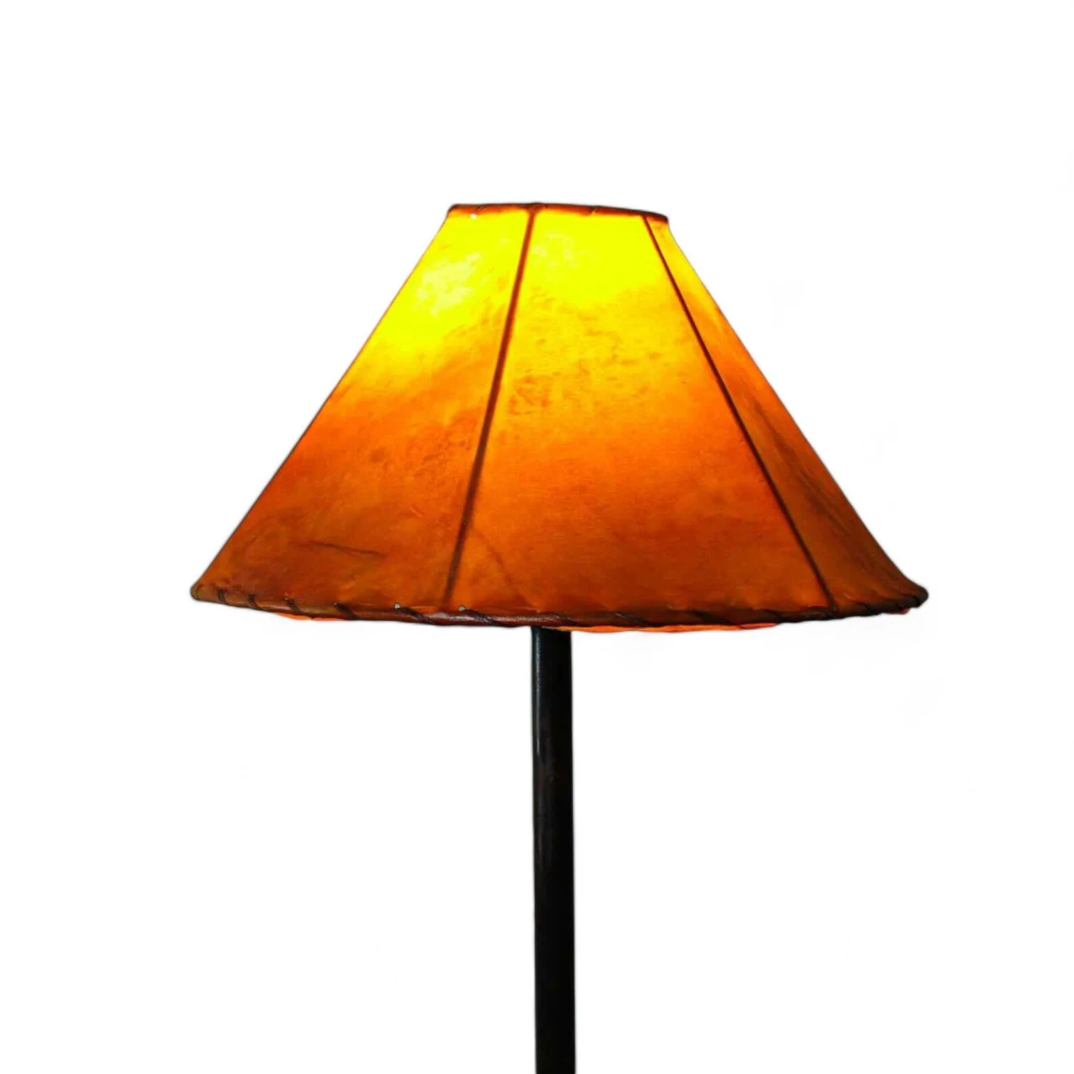 Rawhide Lampshade - Yellow