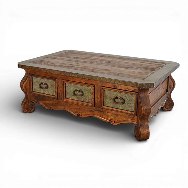 Bisbee Copper Coffee Table - Verdigris