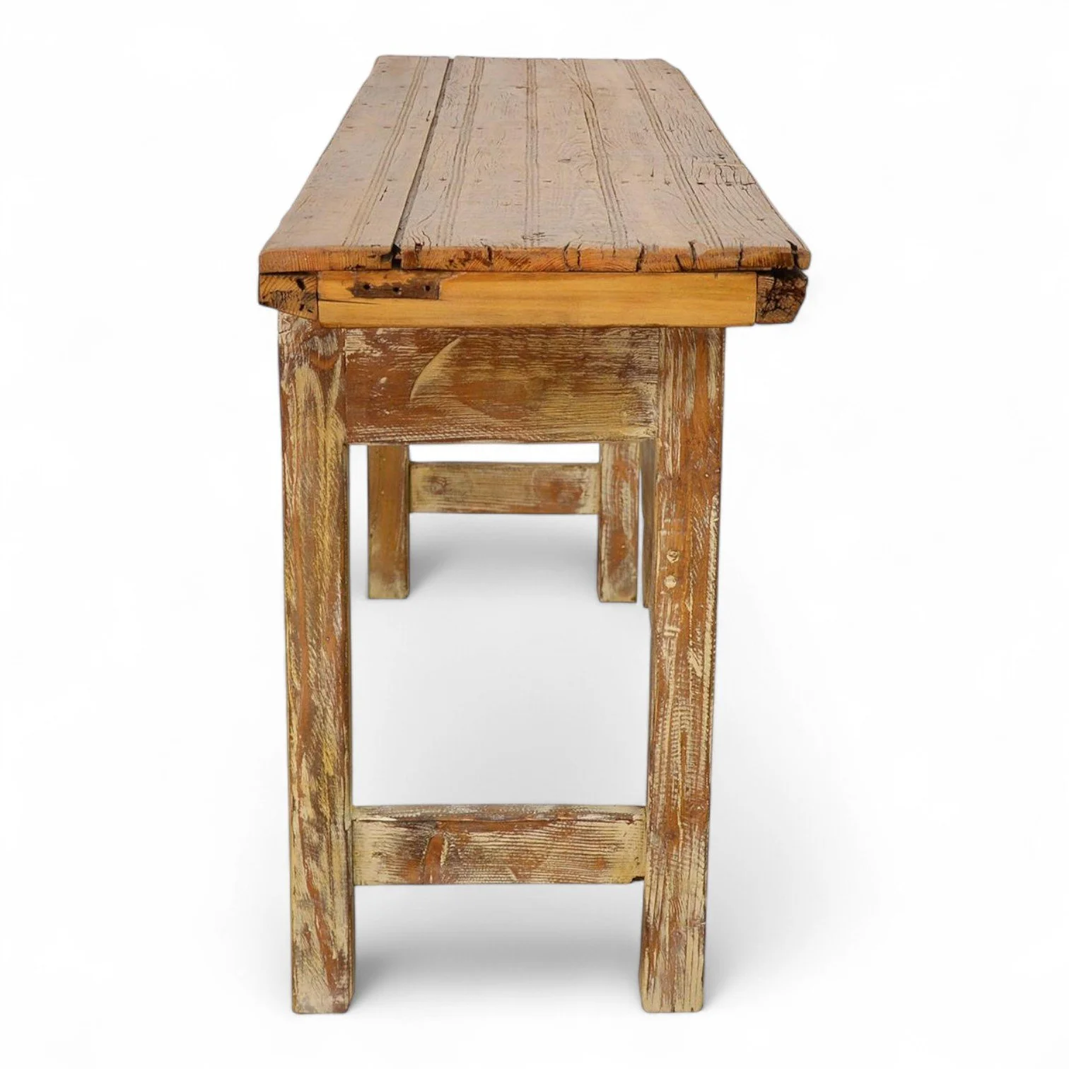 Socorro Long Horn White Wash Console