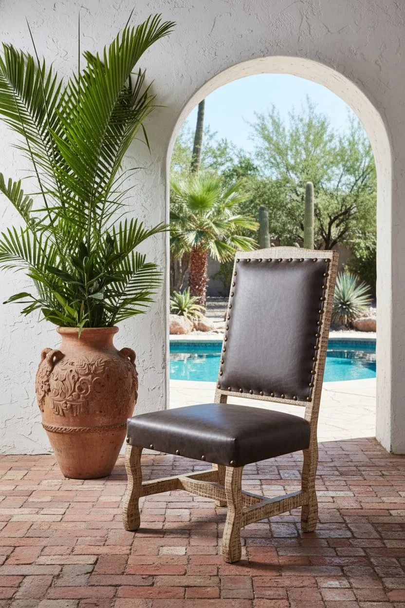 Plata y Blanca Dining Chair