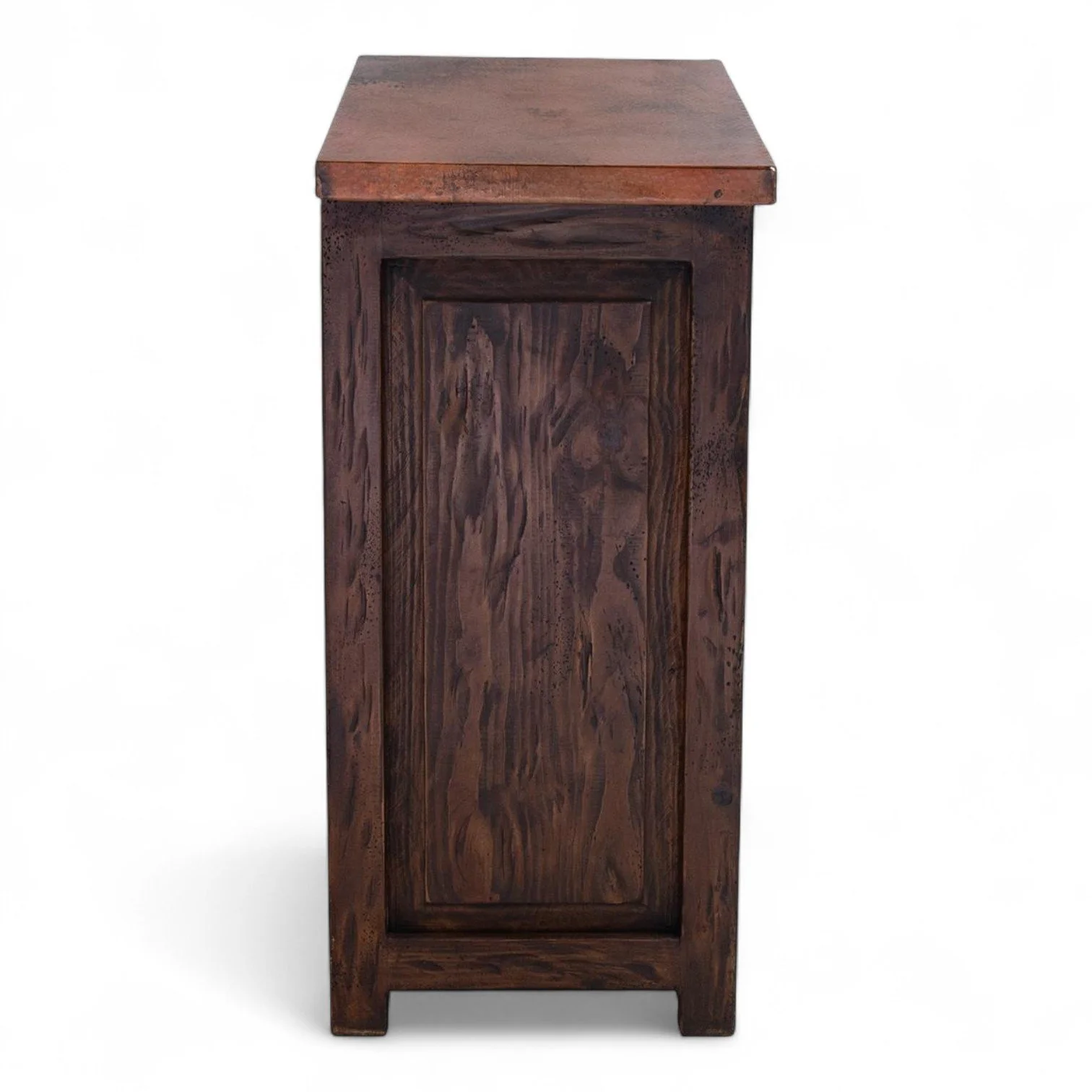 Todos Santos Croc Print Leather Nightstand