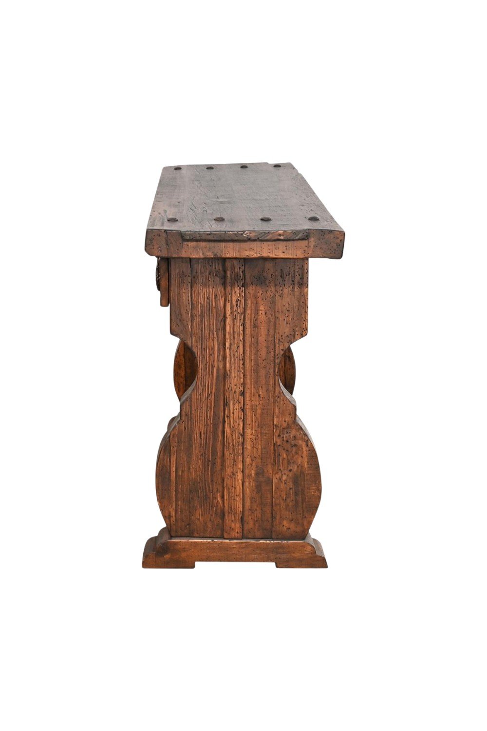 Parrita Console Table – Rustic Western Hand Carved Console
