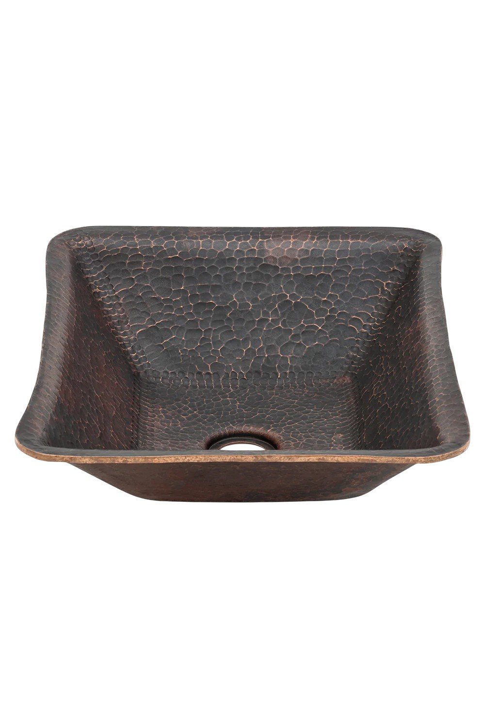 Ximena 17" Rectangle Hand Forged Old World Copper Vessel Sink