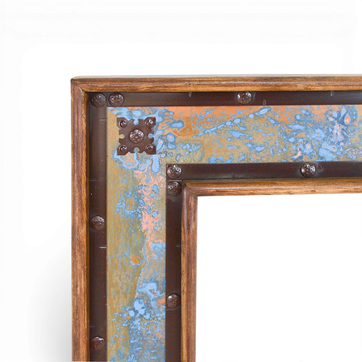 San Felipe Turquoise Copper Mirror