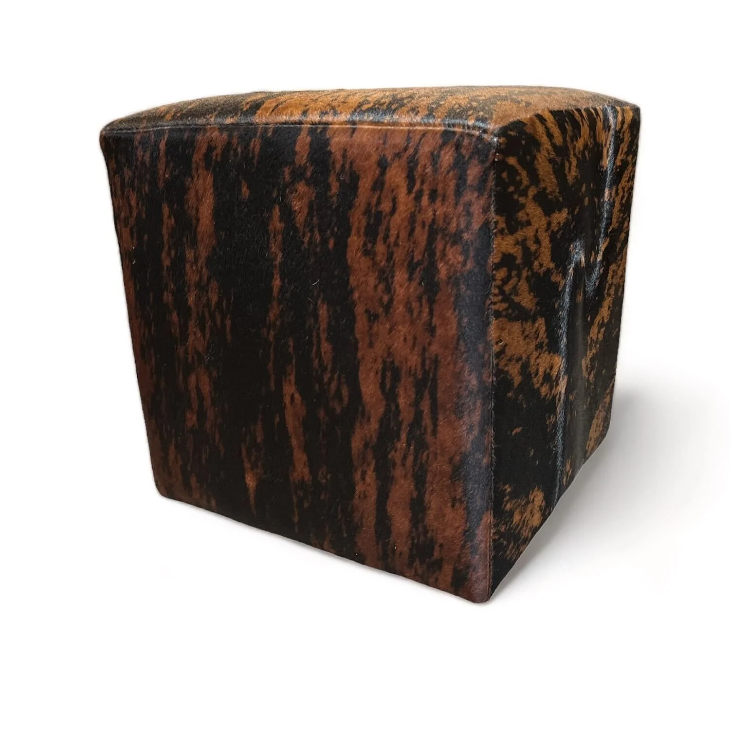 Pampa Brindle Cowhide Ottoman