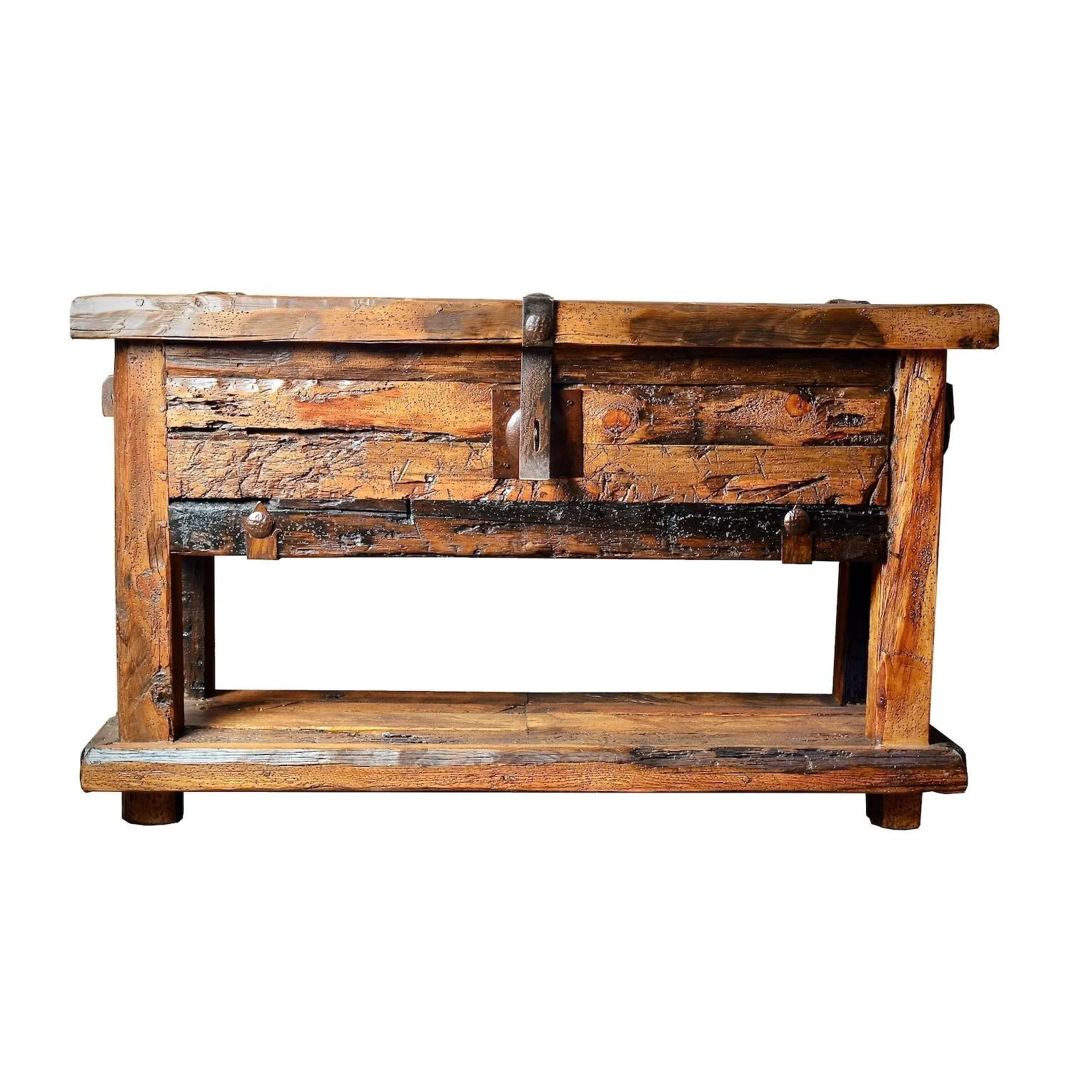 Hacienda Rústica Sofa Table Trunk