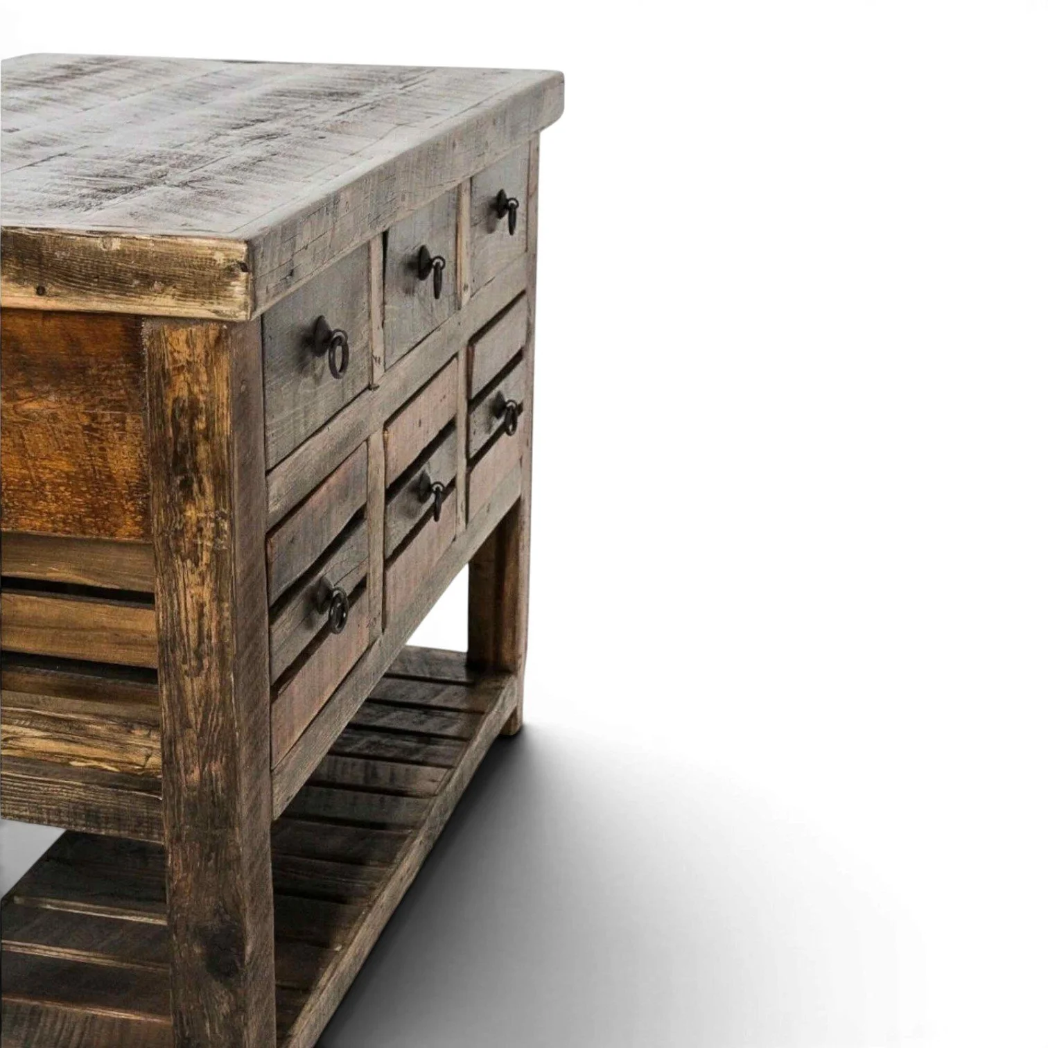 Bring rustic warmth and artisan craftsmanship to your kitchen with the Big Tex Kitchen Island. Handmade in Mexico