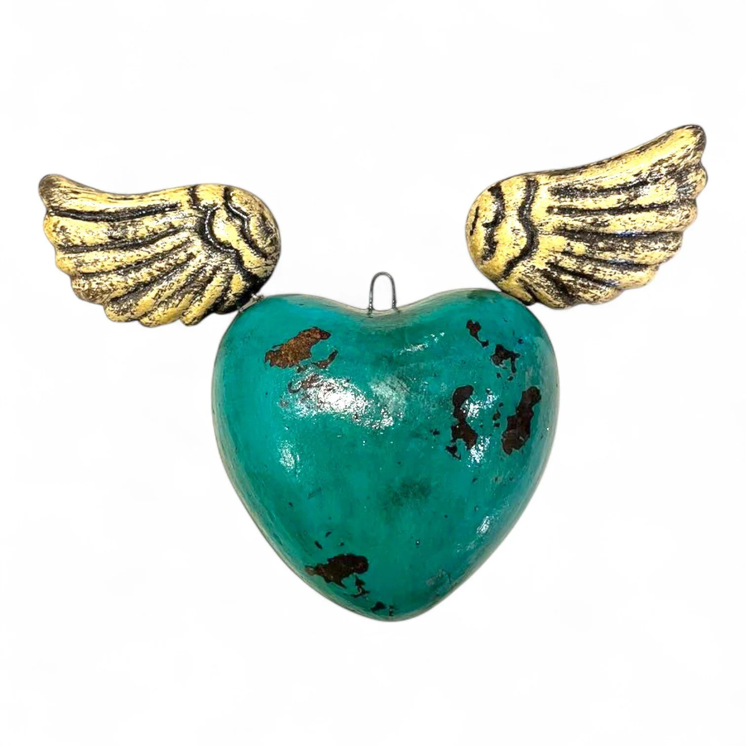 Sagrado Corazon con Alas - Turquoise