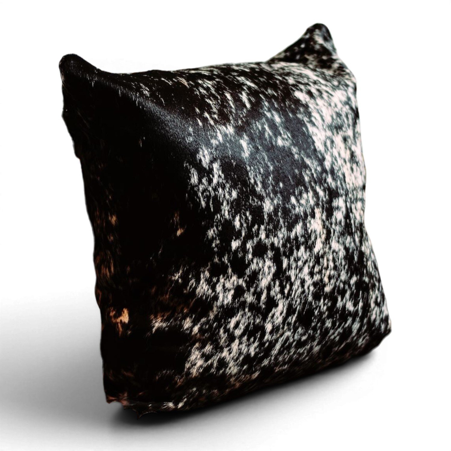 Tombstone Pillow | Handmade Brazilian Cowhide & Leather Western Throw Pillow Style 18