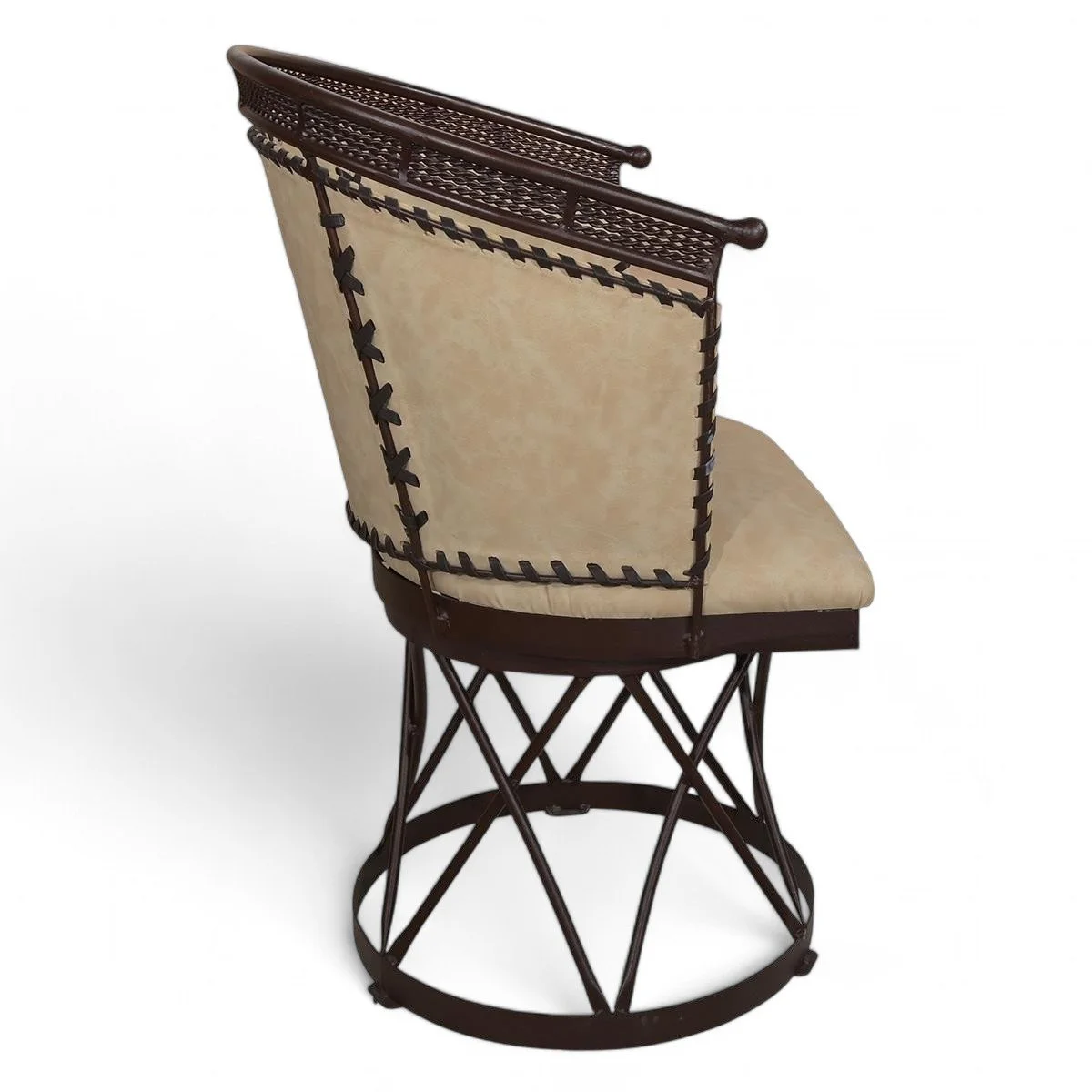 Taos Cream Leather Dining Chair