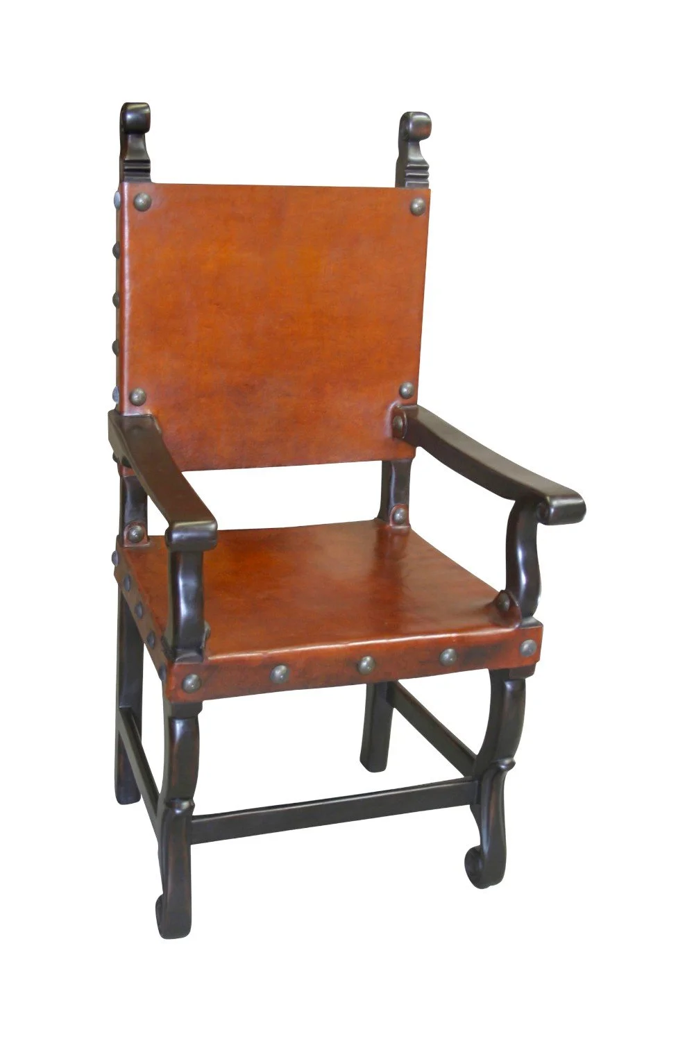 Belisario Leather Dining Chair with Arms