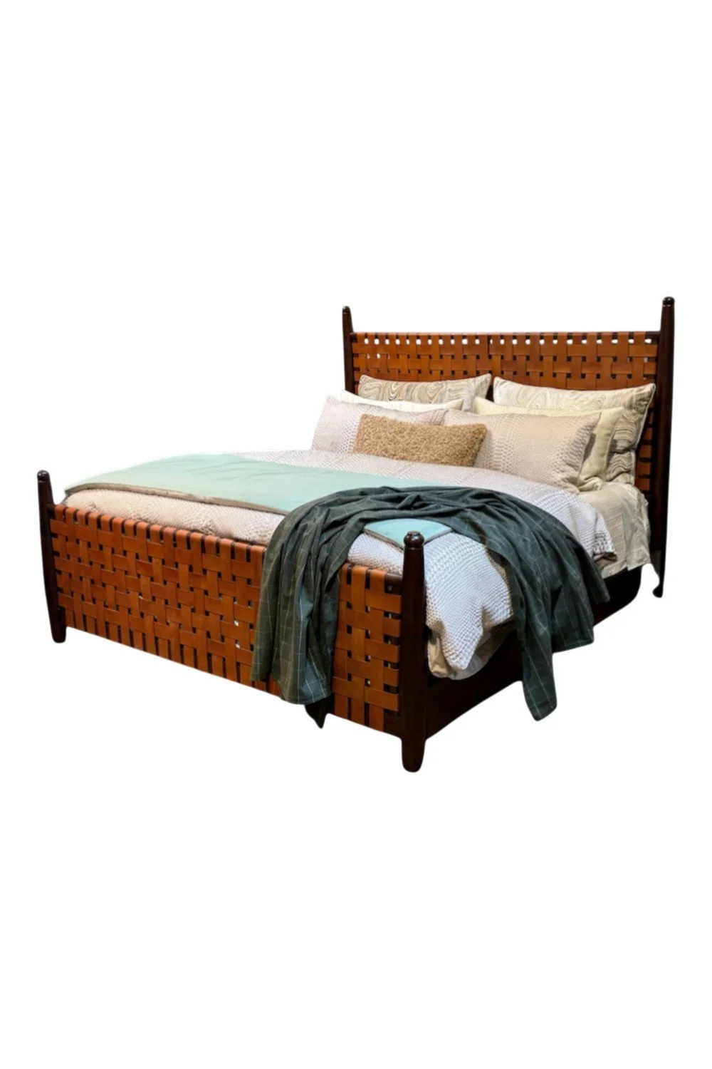 Marisol Leather King Bed