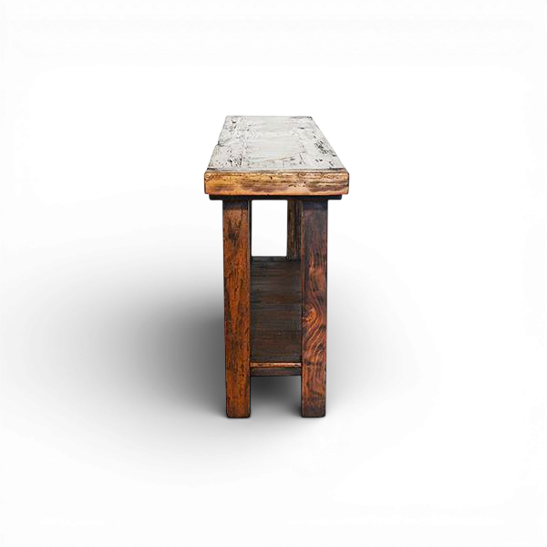 Piedra Santa Turquoise Copper Top Sofa Table