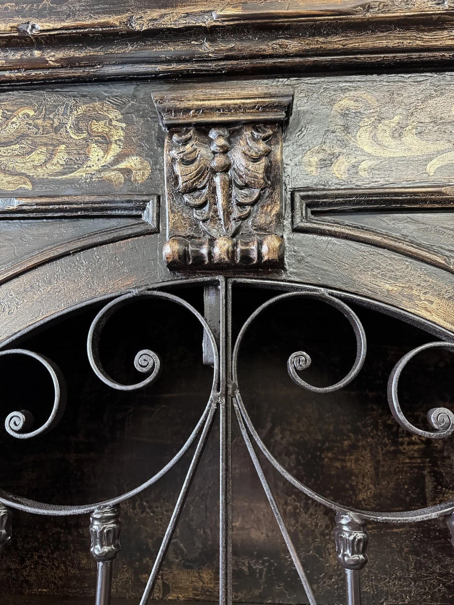 Esperanza Wine Cabinet | Tuscan Style Rustic Wine Cabinet