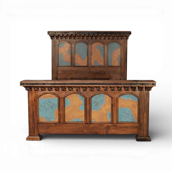 Tierra Azul Copper Panel Bed