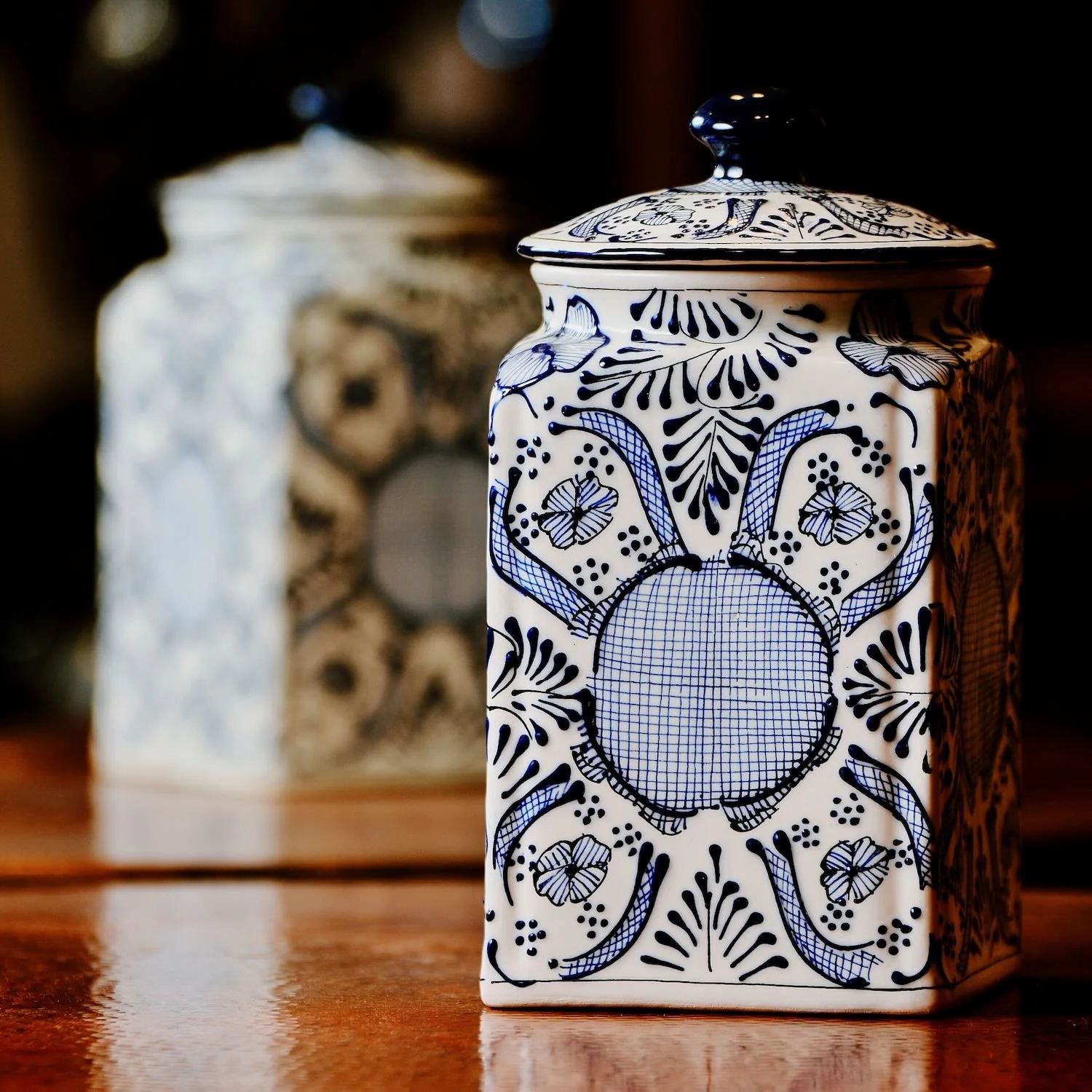 Azul y Blanca Cookie Jar