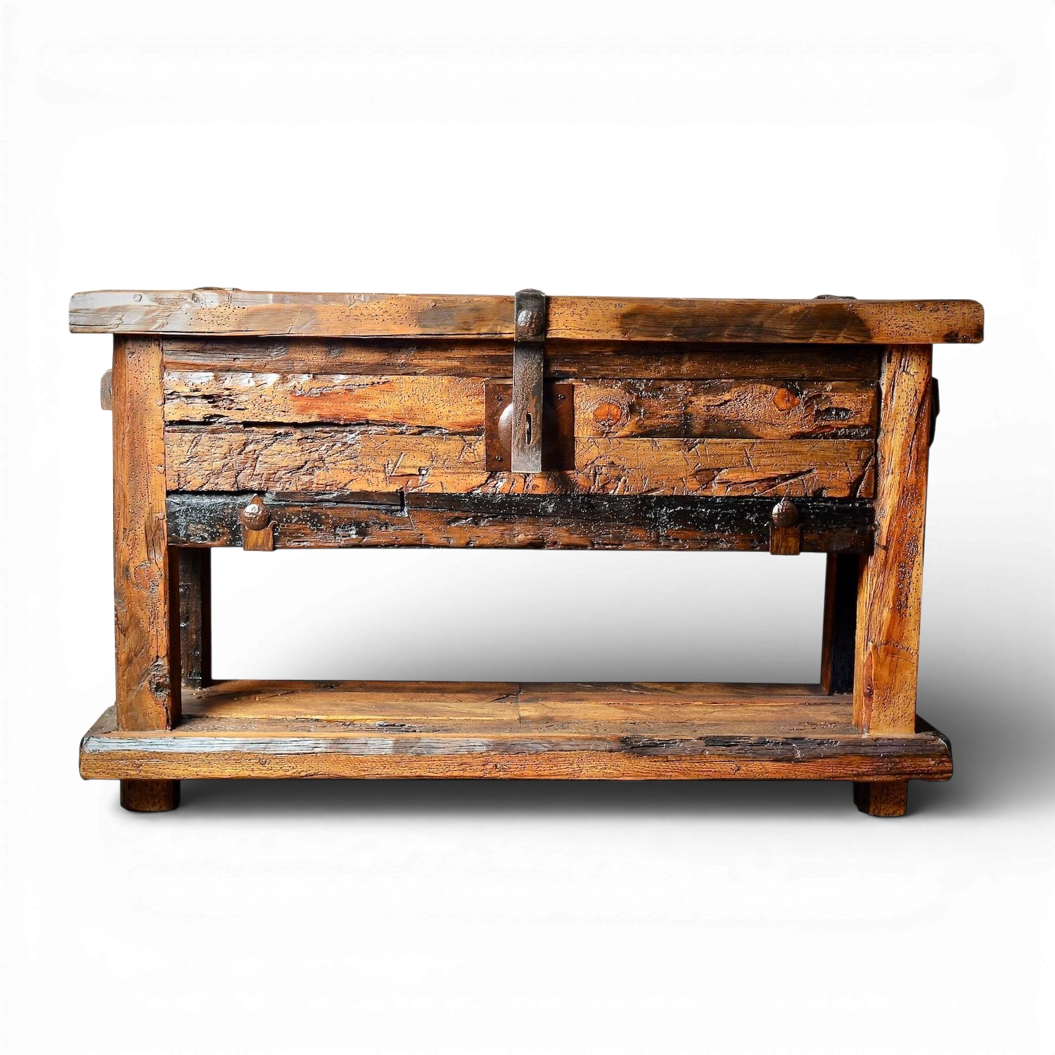 Hacienda Rústica Sofa Table Trunk