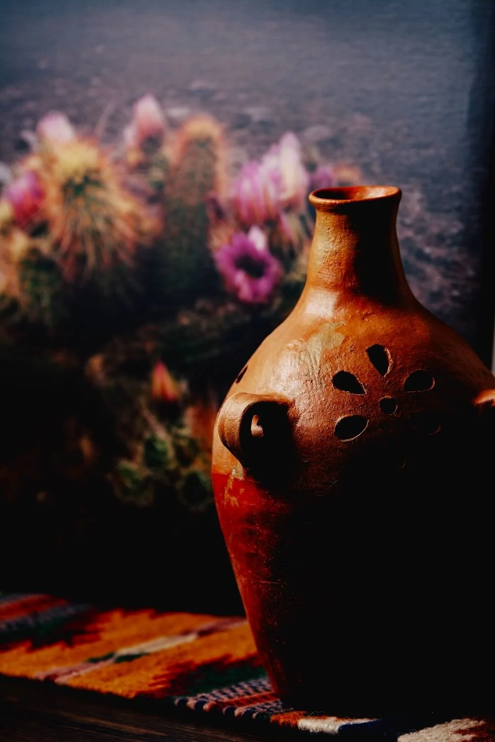 Clay Luminaria from Oaxaca, Mexico and Fine Art Desert Photography from Arizona Photographer, Rich Helmer