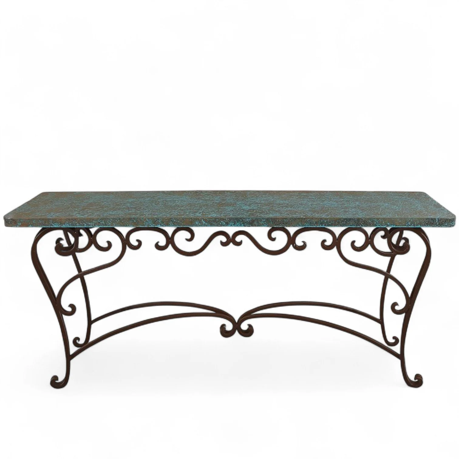 El Paso Copper Sofa Table - Turquoise