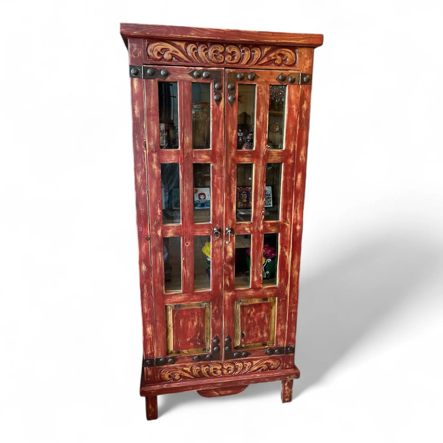 Gran Misterio Carved Curio Cabinet