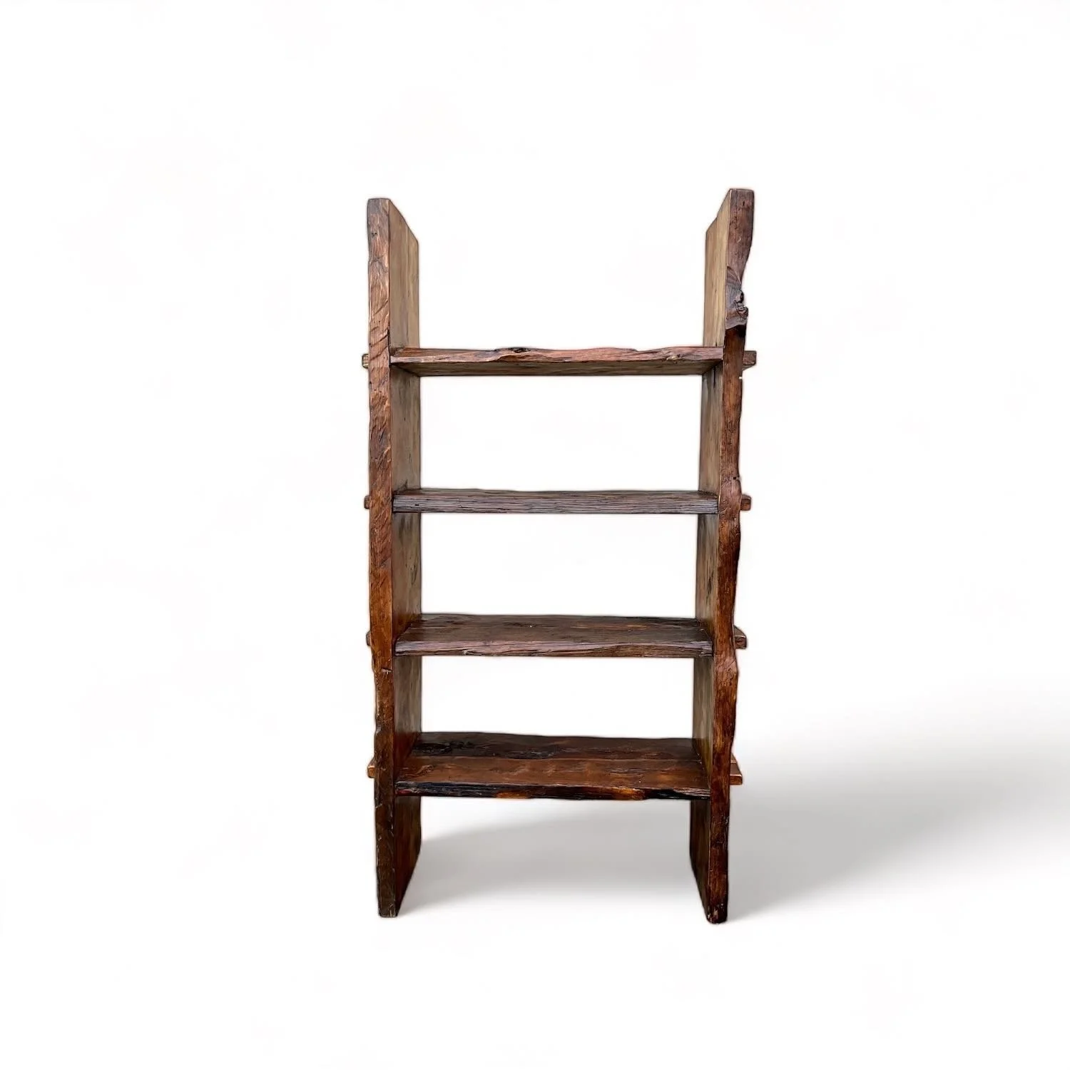 Hermosillo handcrafted Mexican reclaimed wood bookcase with rustic primitive design