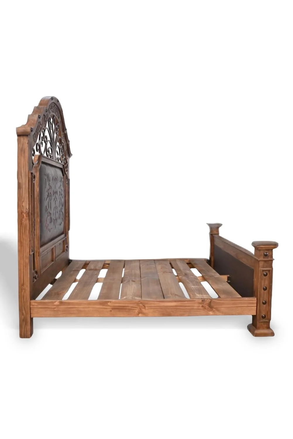 San Miguel Tooled Leather Bed