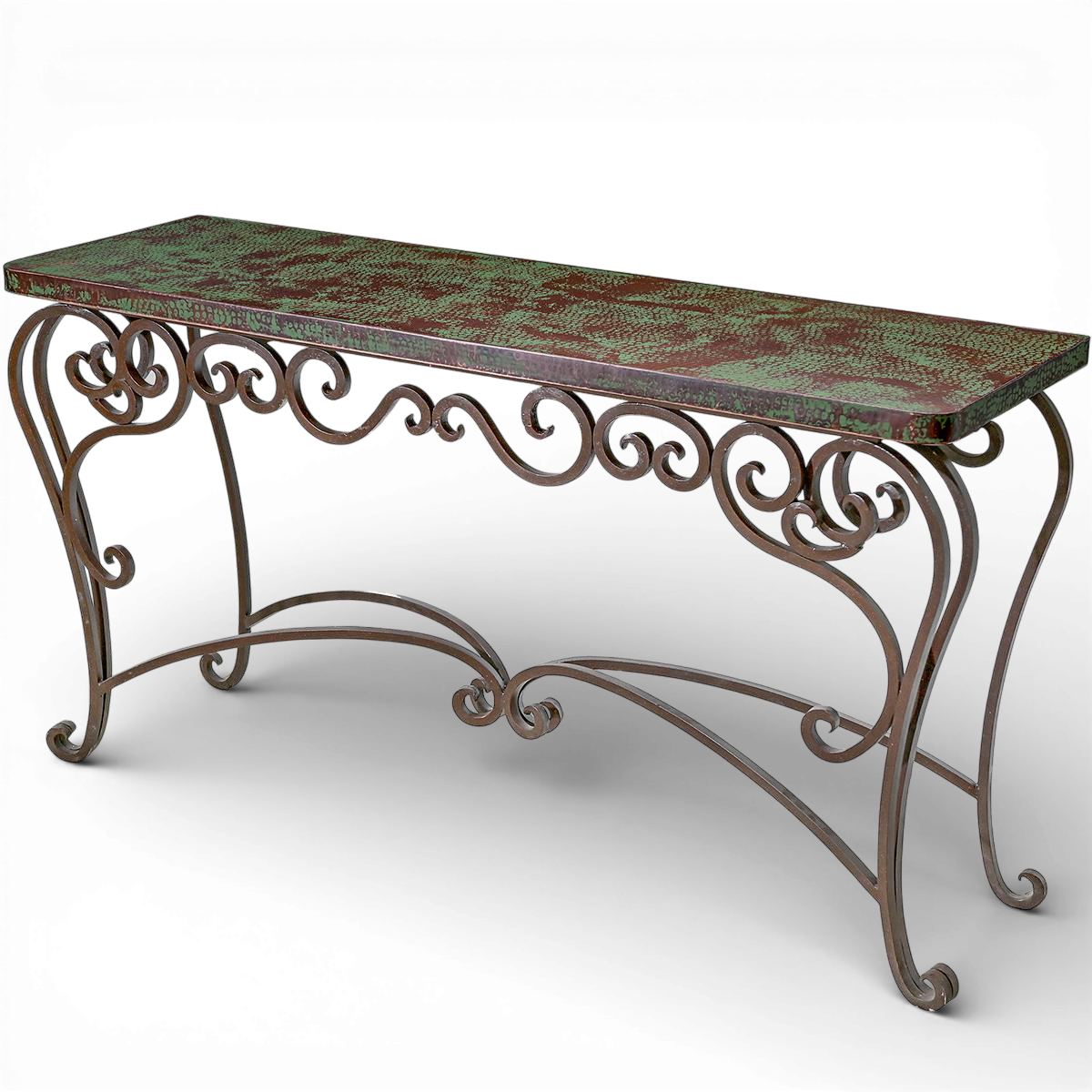El Paso Copper Sofa Table - Verdigris