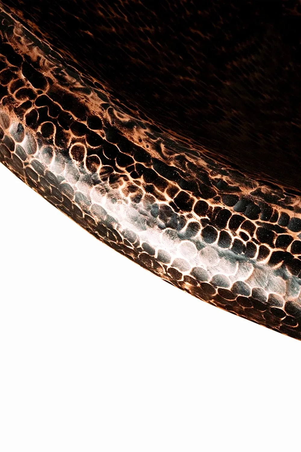 Hacienda 67" Hammered Copper Double Slipper Bathtub with Rings