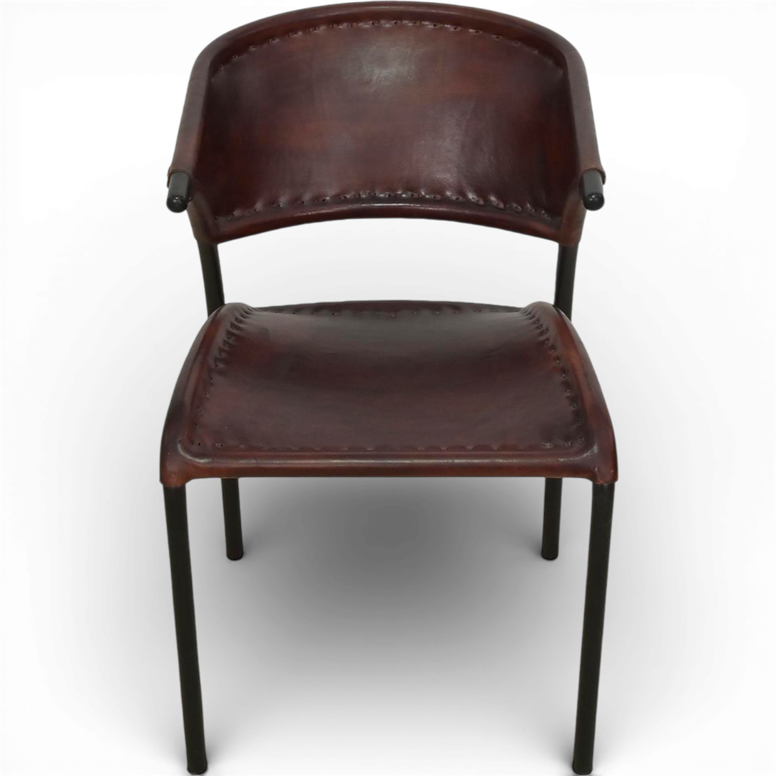 Knox City Leather & Cowhide Occasional Chair