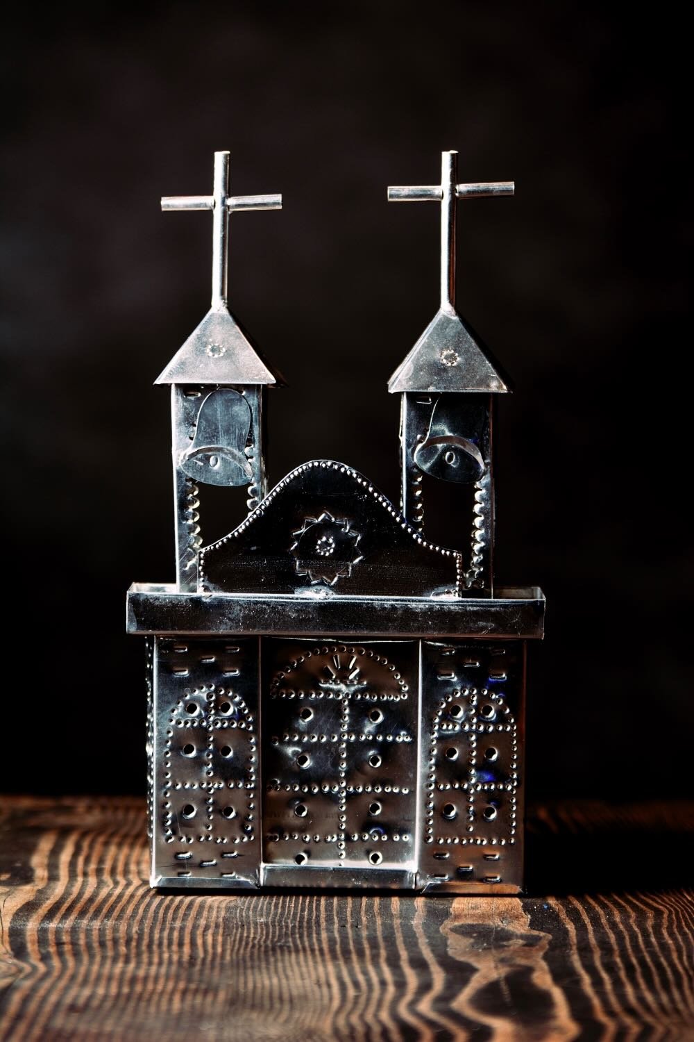 Mission Silver Luminaria | Handmade Mexican Tin Lantern