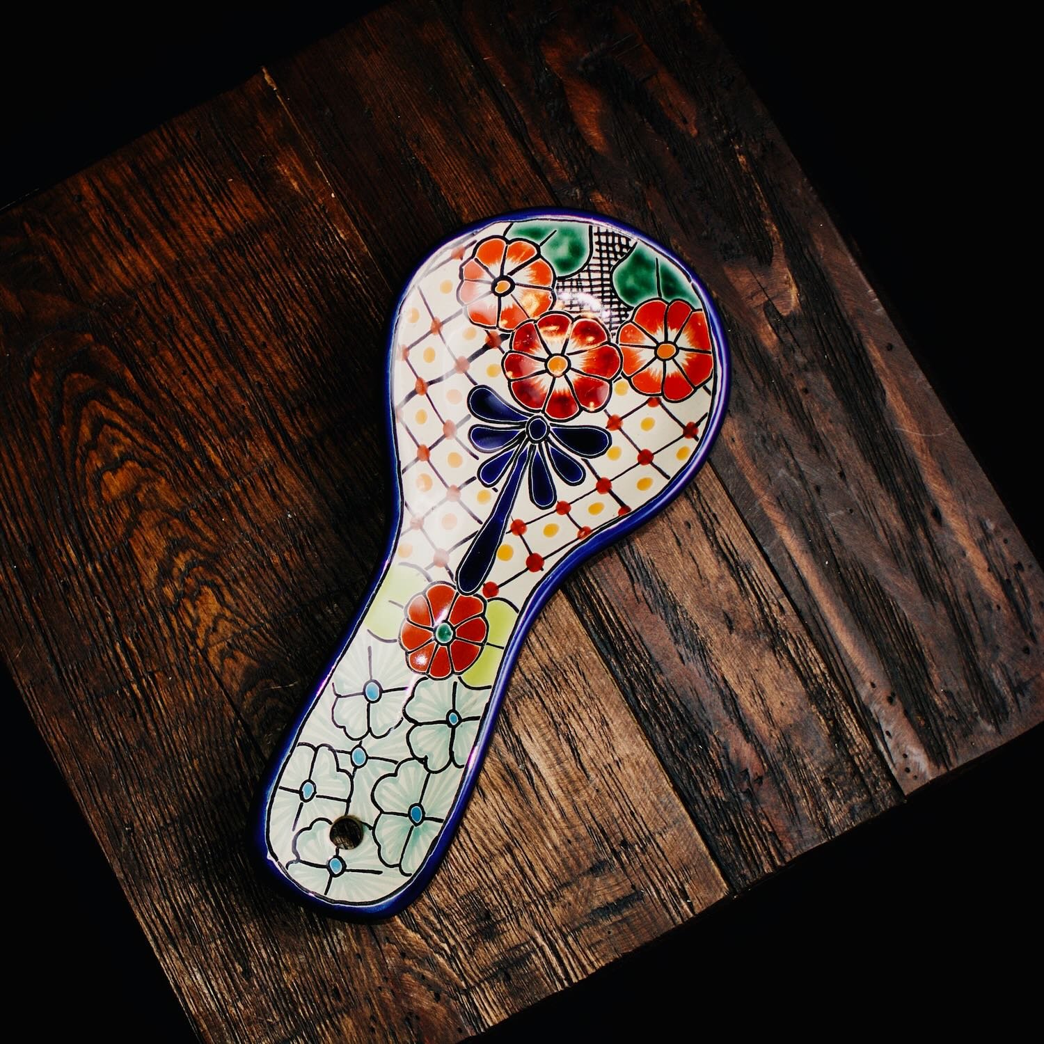 Colorful Talavera Spoon Rest 1
