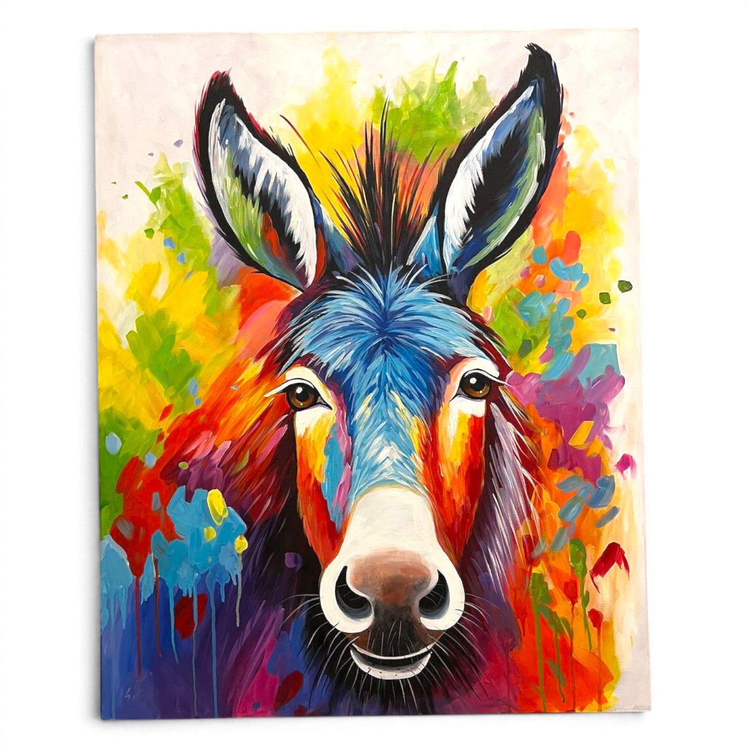 Ojos de Burro | Handmade Mexican Donkey Canvas Art