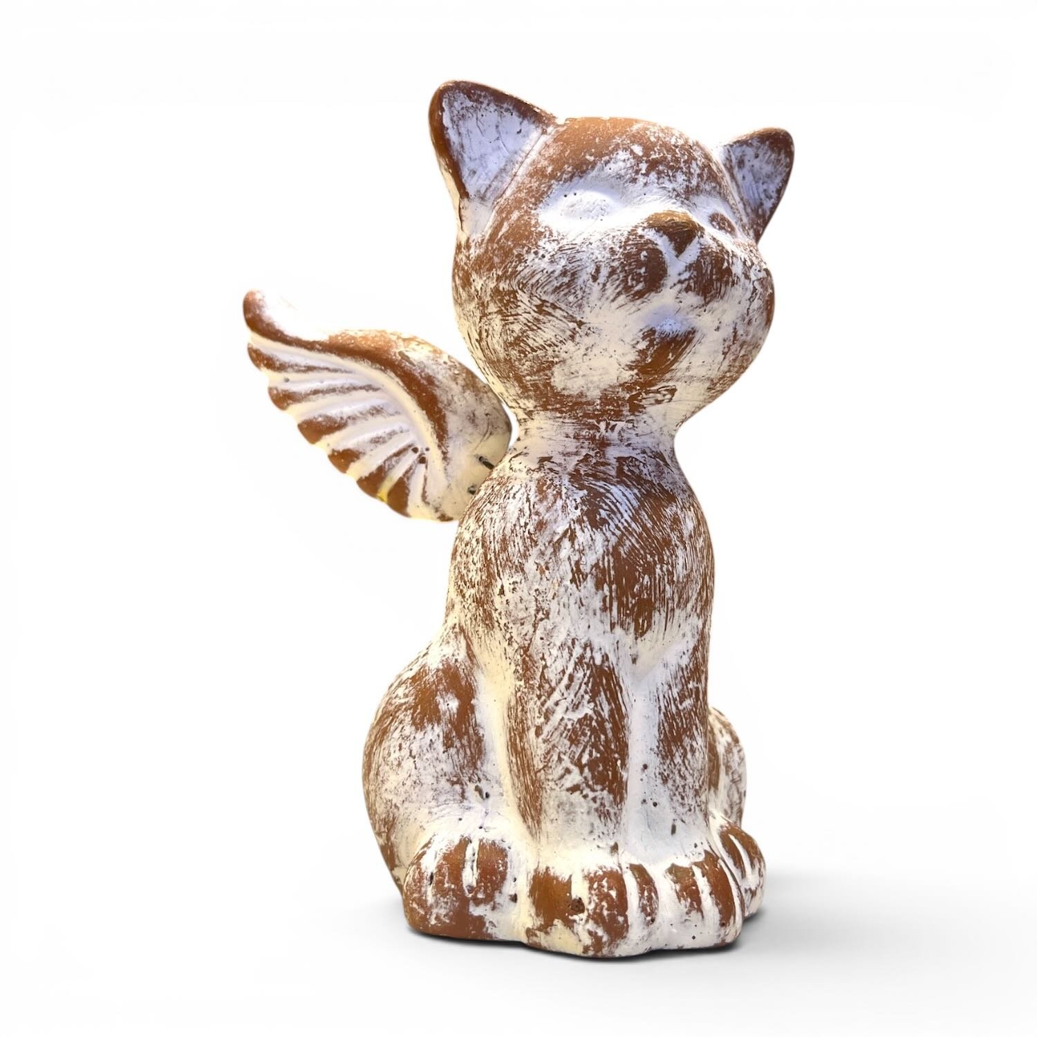 Gato Ángel Clay Angel Cat | Handmade Mexican Folk Art