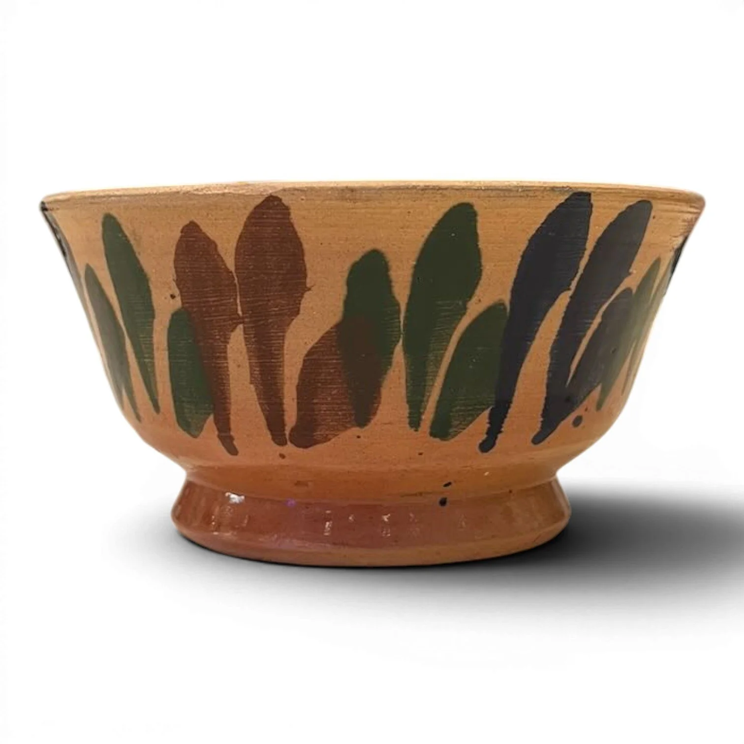 Handmade Clay Oaxaca Medium Bowl from Mexico featuring colorful hand-painted artisan pottery designs.