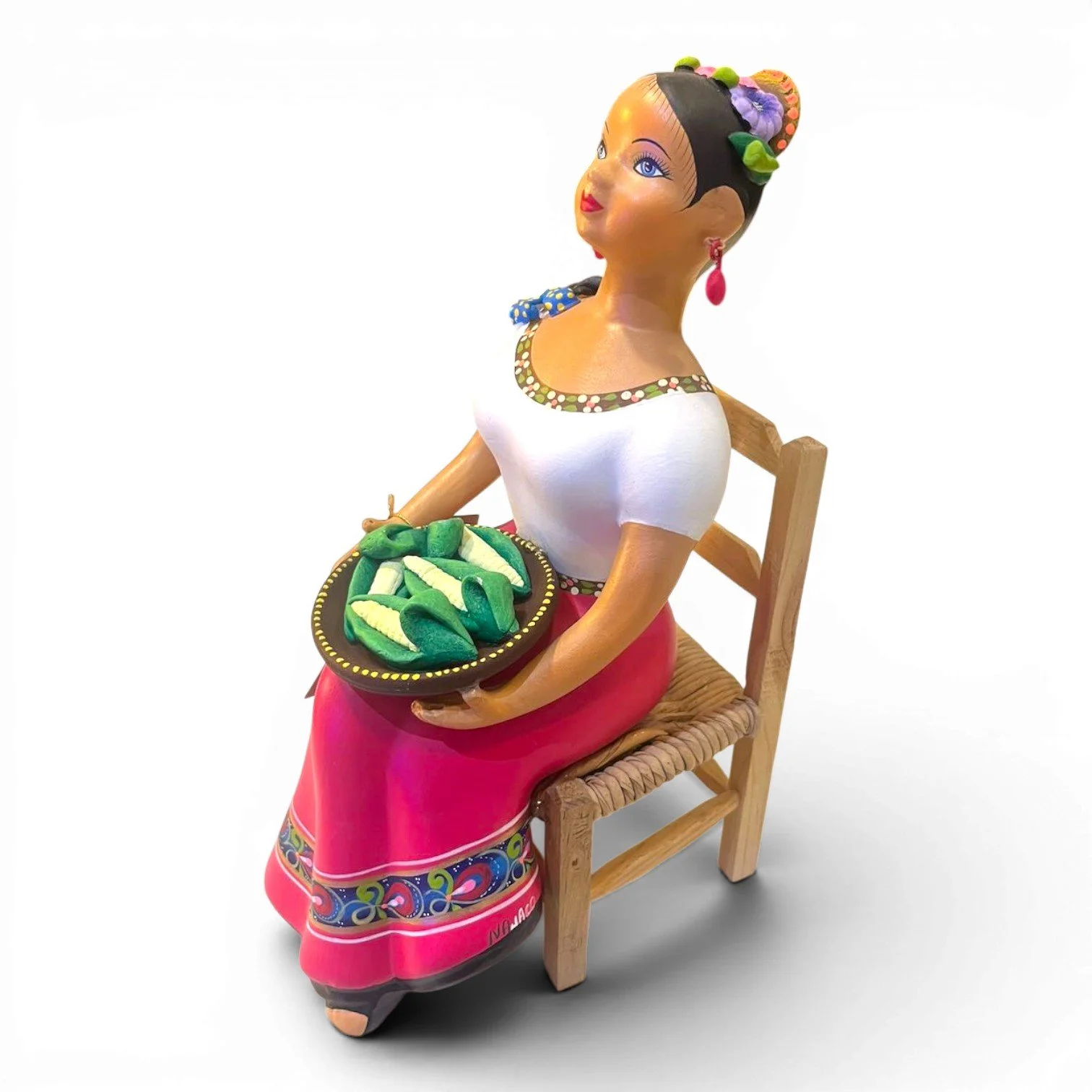 Handmade Mexican Najaco Lupita folk art doll from Tonalá Jalisco