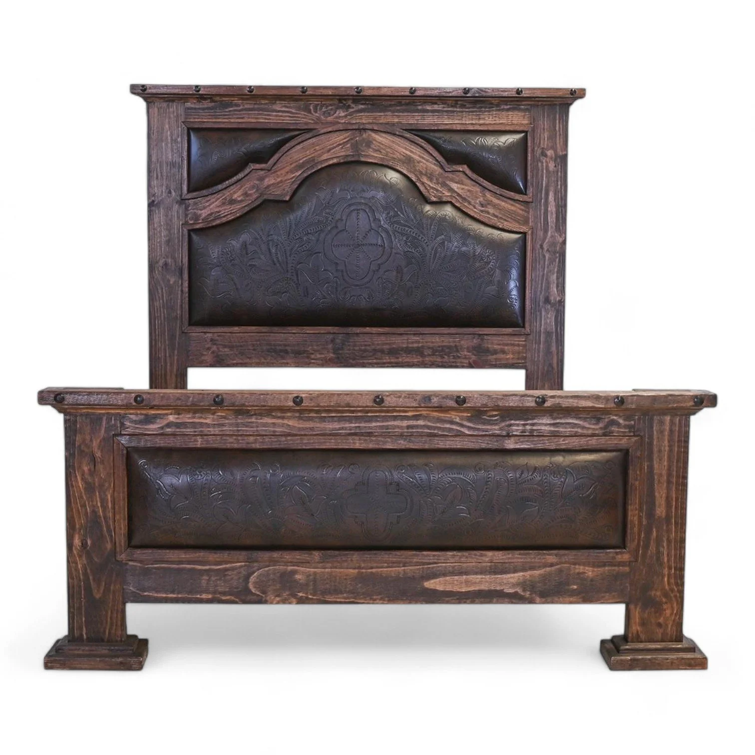 Tucson Tooled Leather Bed