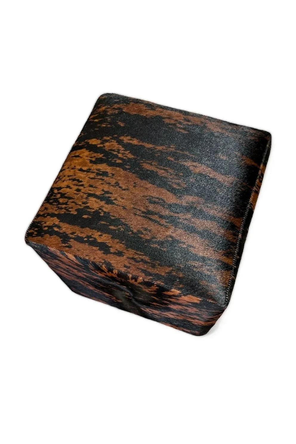 Pampa Brindle Cowhide Ottoman
