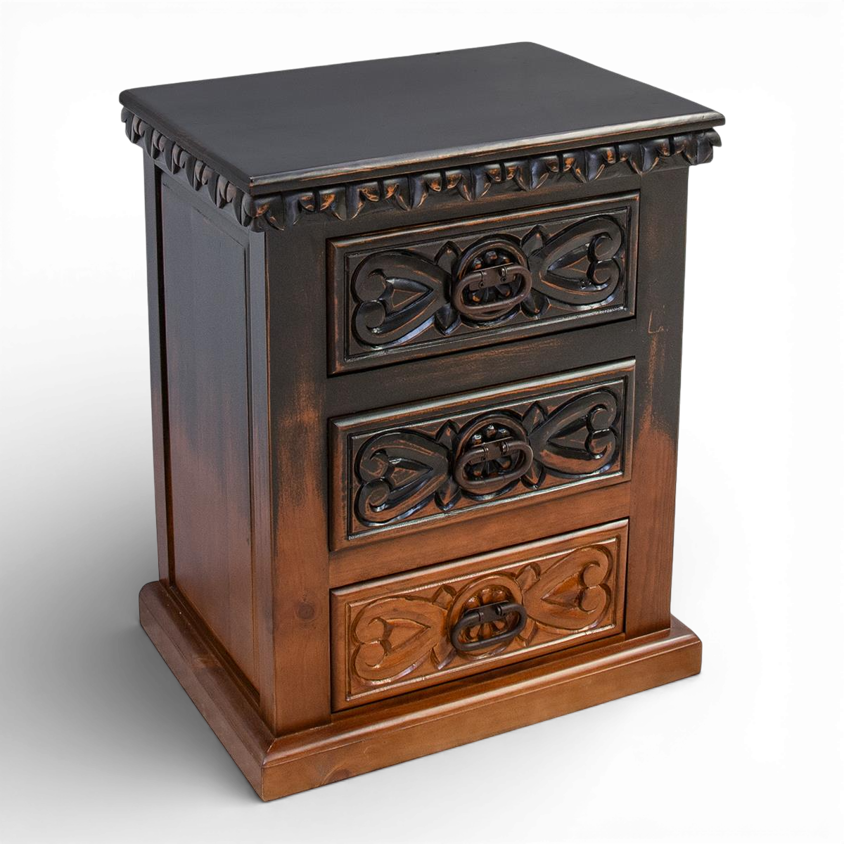 Oaxaca Ombre Carved Nightstand