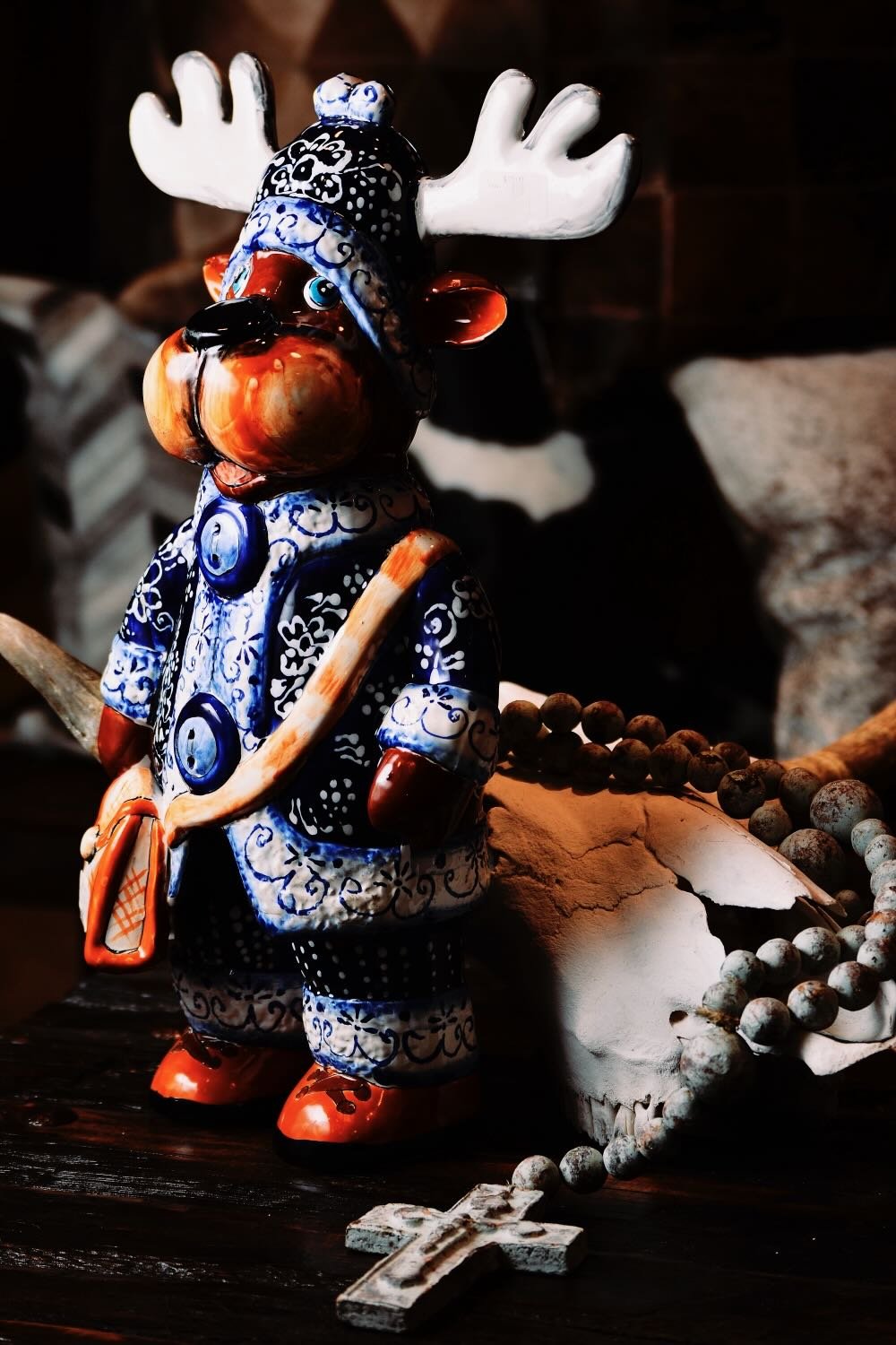 Talavera Christmas Moose