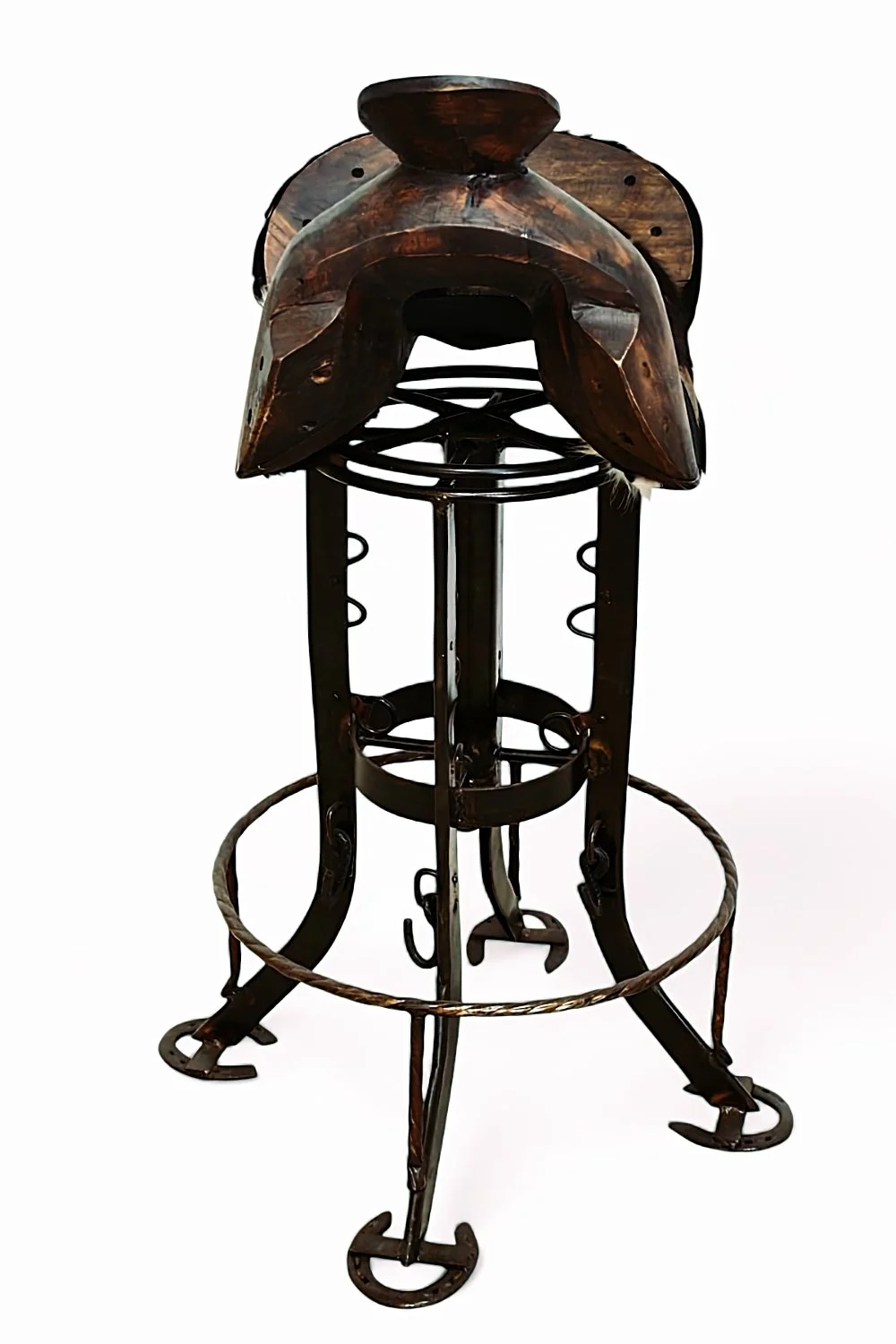 Sonora Cowhide Saddle Barstool