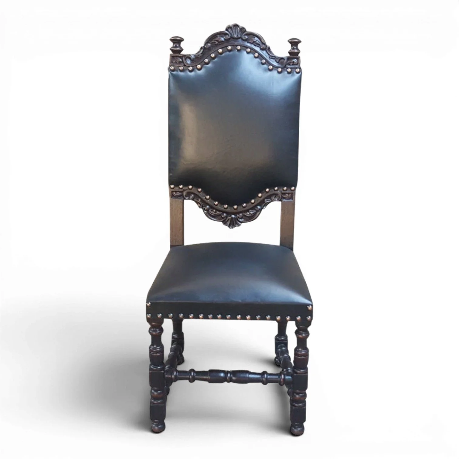 Boca del Rio Dining Chair – Leather | Handmade Hacienda-Style Leather Dining Chair