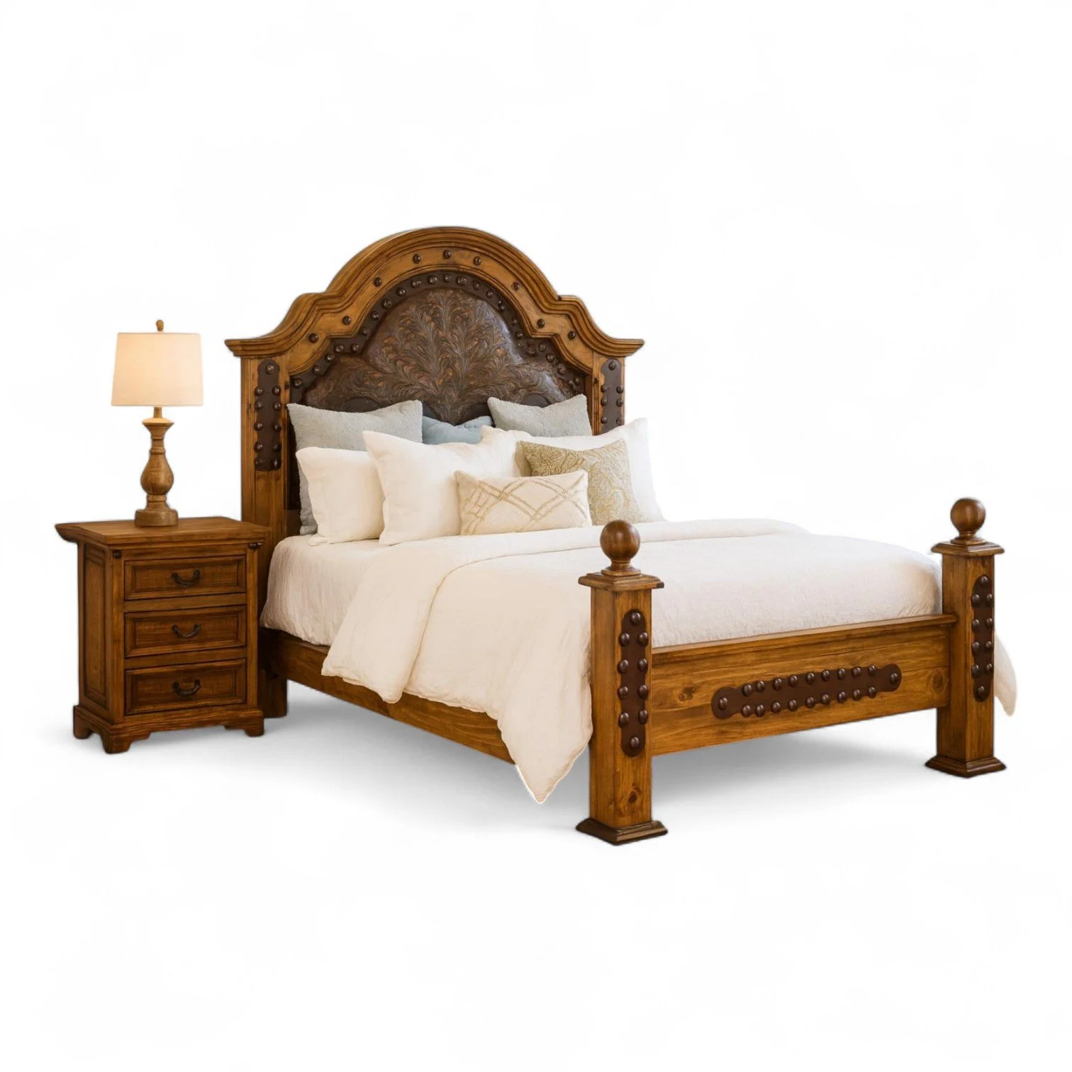 Sonora Tooled Leather Bed