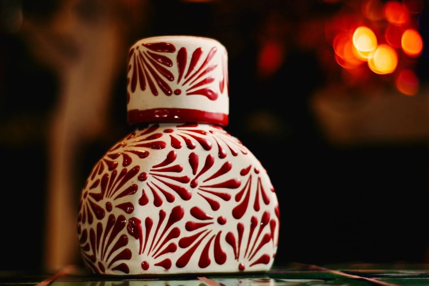 Red Stone Tequila Bottle from Mexico