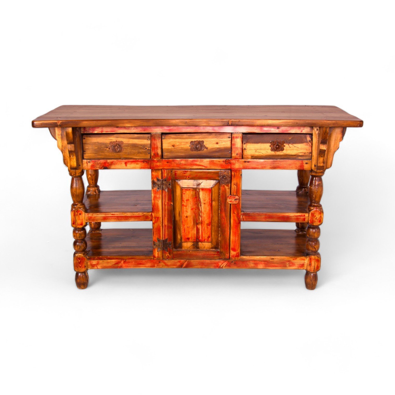 La Fuente Kitchen Island - Red