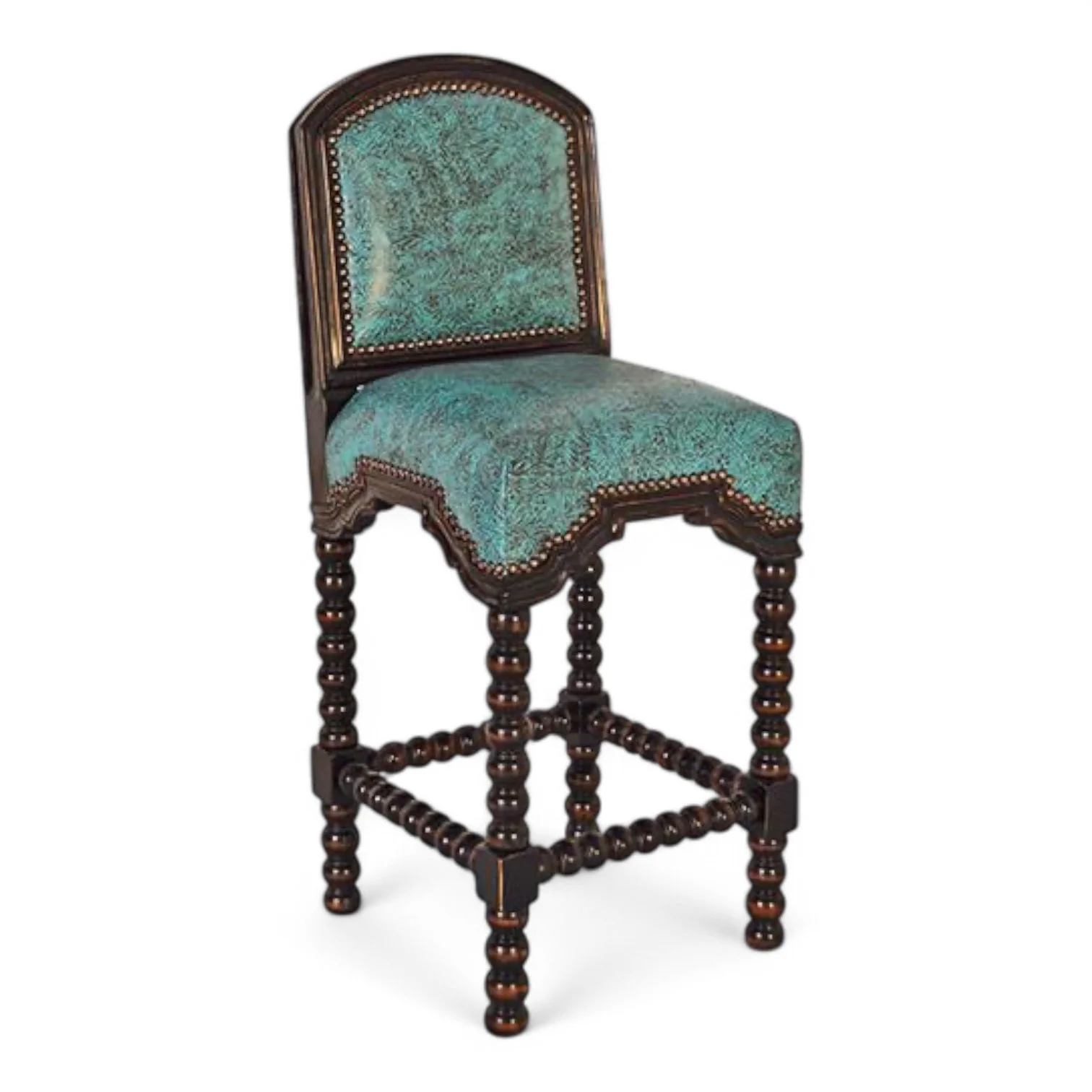 Los Encinos Tooled Leather Barstool