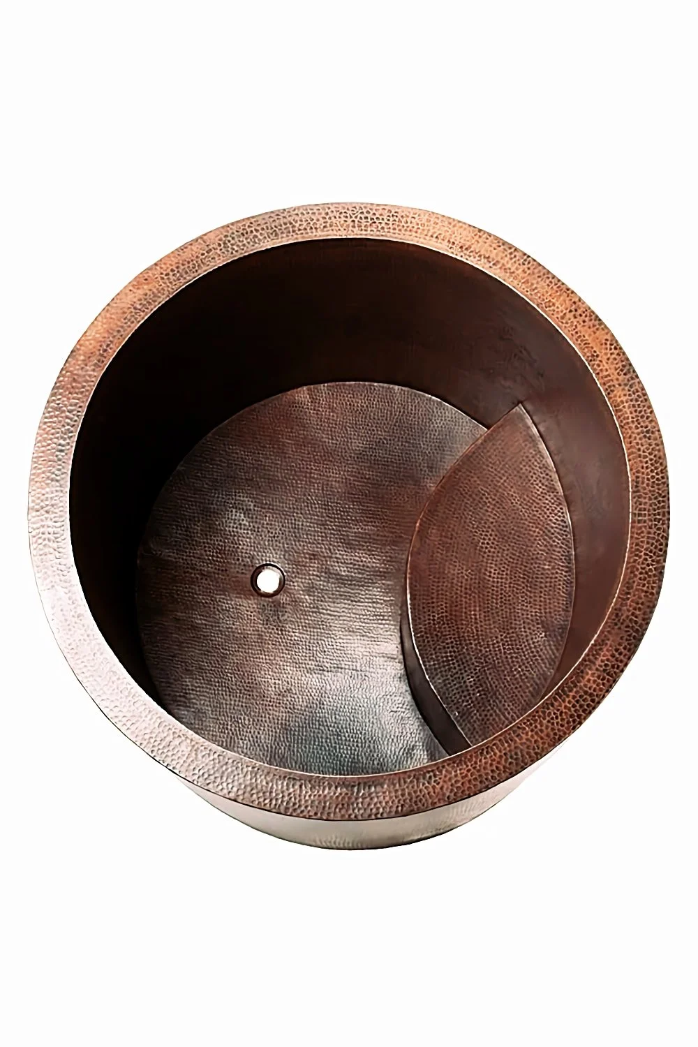 Hacienda 45" Hammered Copper Japanese Style Soaker Bathtub