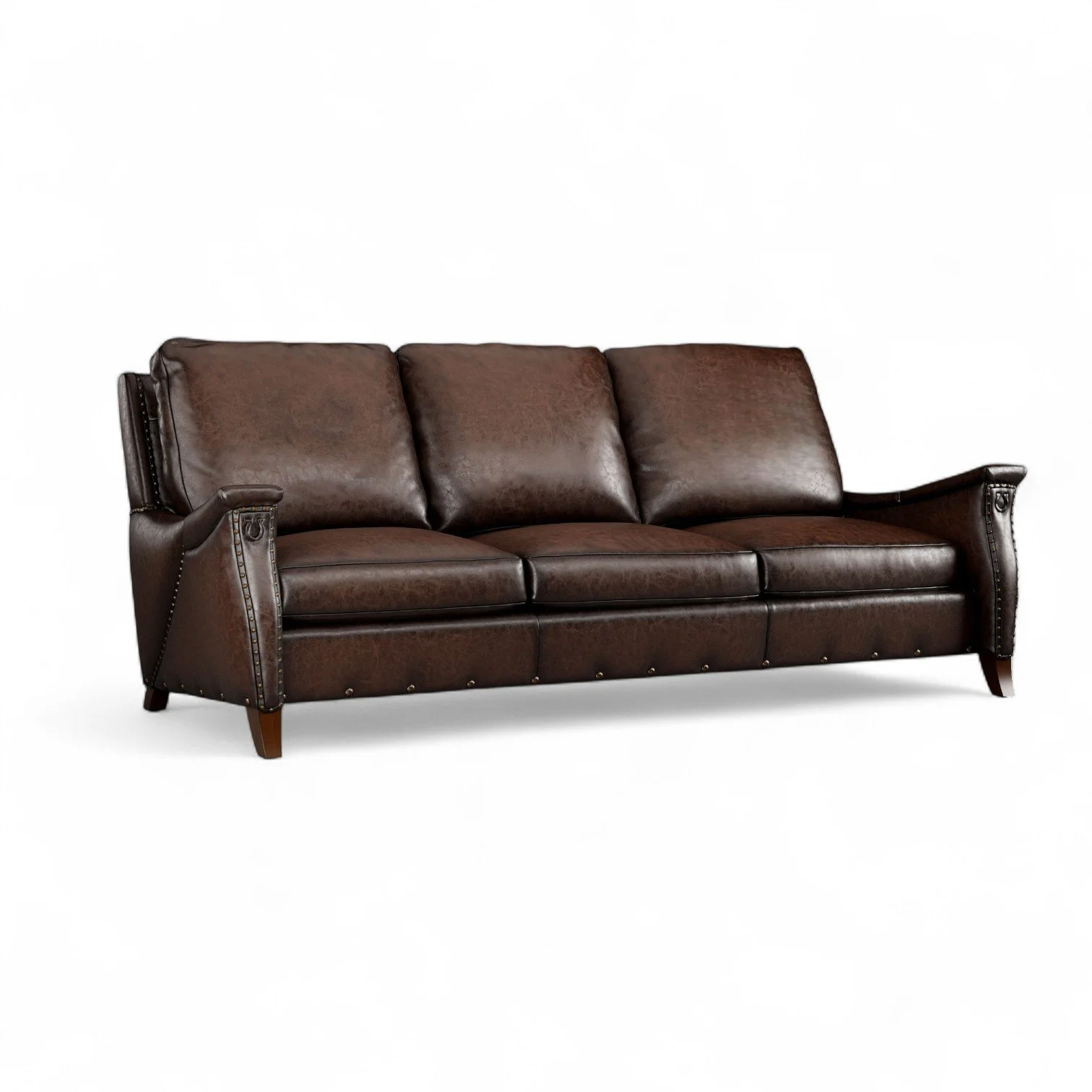 Corvallis Leather Sofa - Pecan